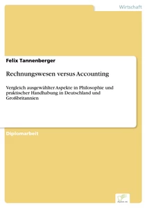 Titel: Rechnungswesen versus Accounting