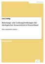 Titel: Belastungs- und Lenkungswirkungen der ökologischen Steuerreform in Deutschland