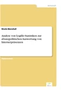 Titel: Analyse von Logfile-Statistiken zur absatzpolitischen Auswertung von Internetpräsenzen