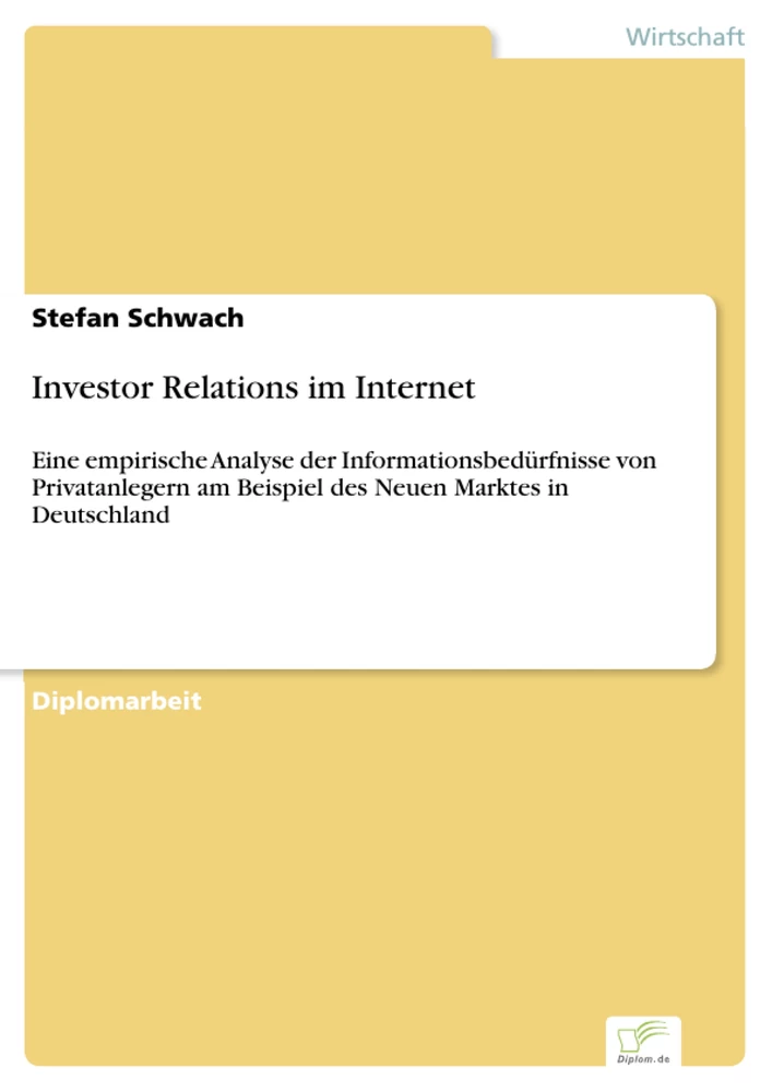 Titel: Investor Relations im Internet