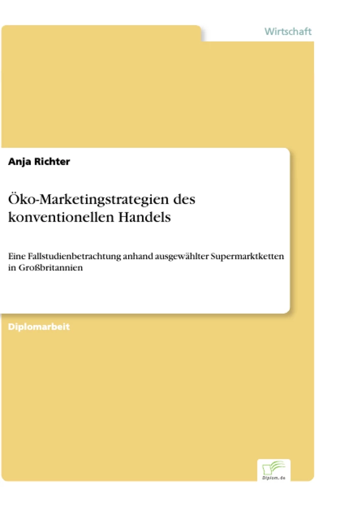 Titel: Öko-Marketingstrategien des konventionellen Handels