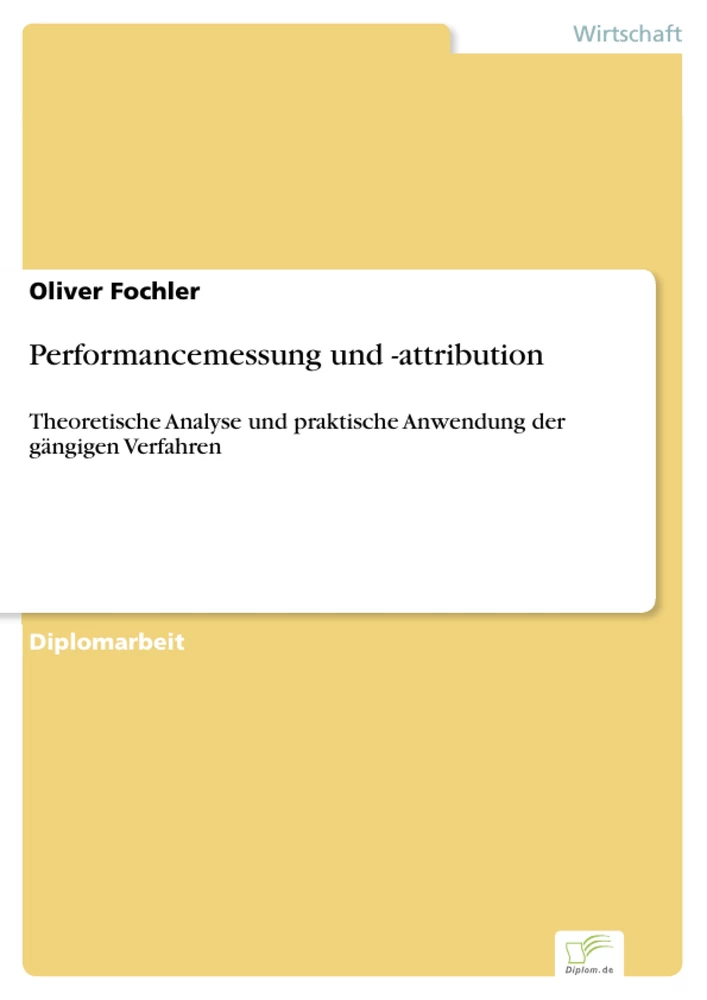 Titel: Performancemessung und -attribution