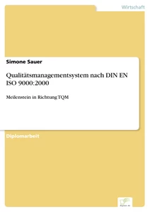 Titel: Qualitätsmanagementsystem nach DIN EN ISO 9000:2000