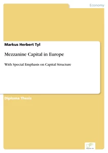 Titel: Mezzanine Capital in Europe