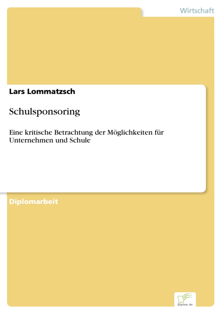 Titel: Schulsponsoring