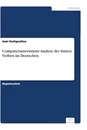 Titel: Computerunterstützte Analyse der finiten Verben im Deutschen