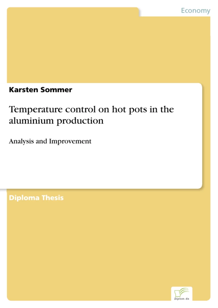 Titel: Temperature control on hot pots in the aluminium production