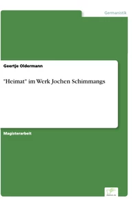 Titel: "Heimat" im Werk Jochen Schimmangs