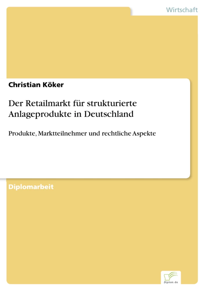 Titel: Der Retailmarkt für strukturierte Anlageprodukte in Deutschland