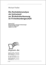 Titel: Die Kontodatenanalyse als Instrument zur Risikofrüherkennung im Firmenkundengeschäft