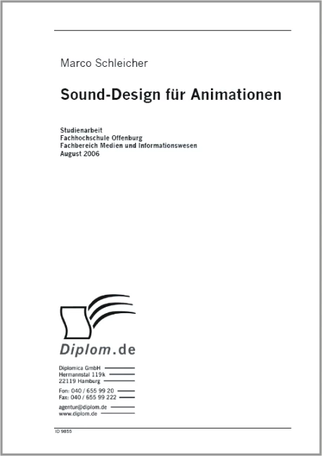 Titel: Sound Design für Animationen