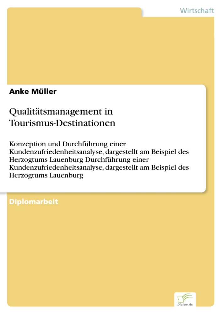 Titel: Qualitätsmanagement in Tourismus-Destinationen