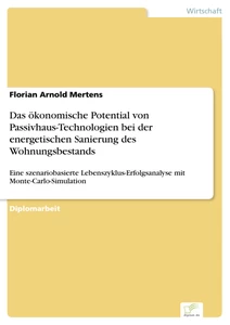 Titel: Das ökonomische Potential von Passivhaus-Technologien bei der energetischen Sanierung des Wohnungsbestands