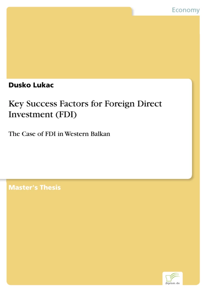 Titel: Key Success Factors for Foreign Direct Investment (FDI)