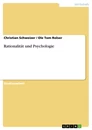 Title: Rationalität und Psychologie