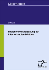 Titel: Effiziente Marktforschung auf internationalen Märkten
