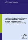 Titel: Empirischer Vergleich verschiedener Kalkulationsmethoden variabel verzinster Produkte und ihre Auswirkung auf die Banksteuerung