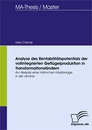 Titel: Analyse des Rentabilitätspotentials der vollintegrierten Geflügelproduktion in Transformationsländern