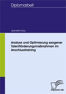 Titel: Analyse und Optimierung exogener Talentförderungsmaßnahmen im Anschlusstraining
