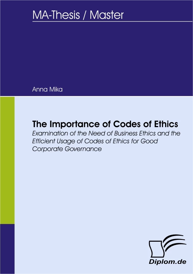 Titel: The Importance of Codes of Ethics