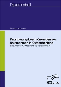 Titel: Finanzierungsbeschränkungen von Unternehmen in Ostdeutschland - eine Analyse für Mecklenburg-Vorpommern