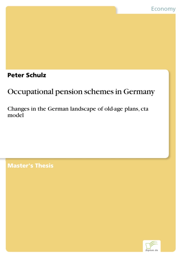 Titel: Occupational pension schemes in Germany