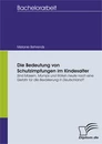 Titel: Die Bedeutung von Schutzimpfungen im Kindesalter. Sind Masern, Mumps und Röteln 
heute noch eine Gefahr für die Bevölkerung in Deutschland?