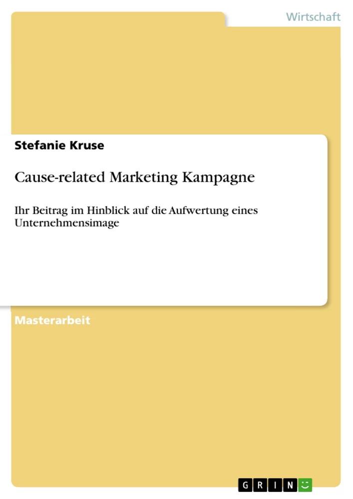Titel: Cause-related Marketing Kampagne