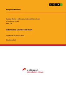 Title: Albinismus und Gesellschaft