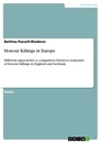 Title: Honour Killings in Europe