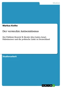 Título: Der versteckte Antisemitismus