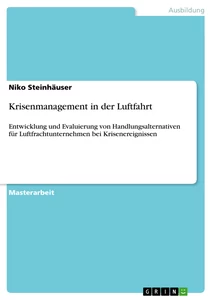 Titre: Krisenmanagement in der Luftfahrt