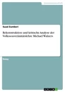 Título: Rekonstruktion und kritische Analyse der Volkssouveränitätslehre Michael Walzers