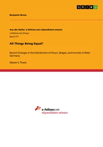 Titel: All Things Being Equal?