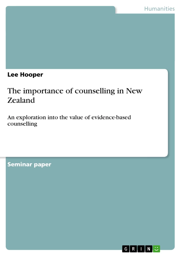 Titel: The importance of counselling in New Zealand