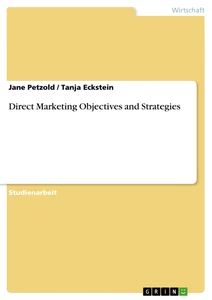 Title: Direct Marketing Objectives and Strategies