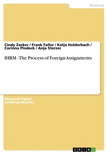 Titre: IHRM - The Process of Foreign Assignments