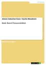 Titre: Bank Based Finanzstabilität