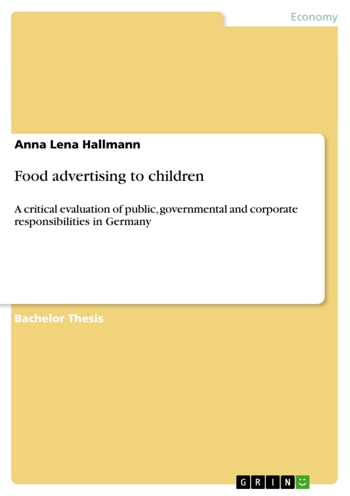 Titel: Food advertising to children