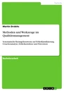 Titre: Methoden und Werkzeuge im Qualitätsmanagement