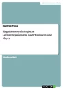 Title: Kognitionspsychologische Lernstrategieansätze nach Weinstein und Mayer