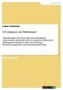 Titre: E-Commerce im Mittelstand