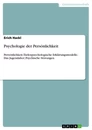 Titel: Psychologie der Persönlichkeit