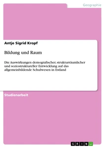 Title: Bildung und Raum