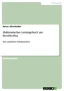 Title: Elektronisches Lerntagebuch am Berufskolleg