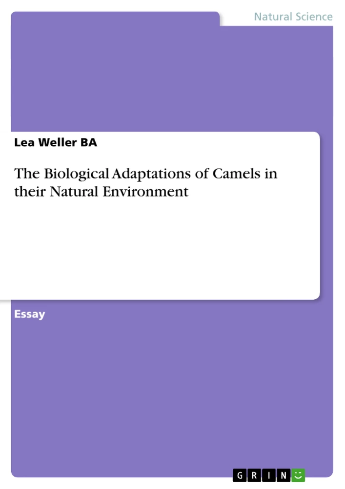 Titel: The Biological Adaptations of Camels in their Natural Environment