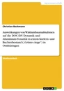 Titel: Auswirkungen von Waldumbaumaßnahmen auf die DOC-DN Dynamik und Aluminium-Toxizität in einem Kiefern- und Buchenbestand („Grünes Auge“) in Ostthüringen