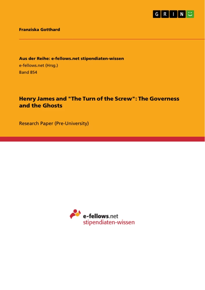 Title: Henry James and "The Turn of the Screw": The Governess and the Ghosts