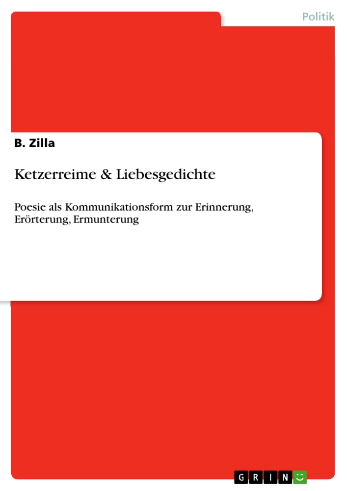 Título: Ketzerreime & Liebesgedichte