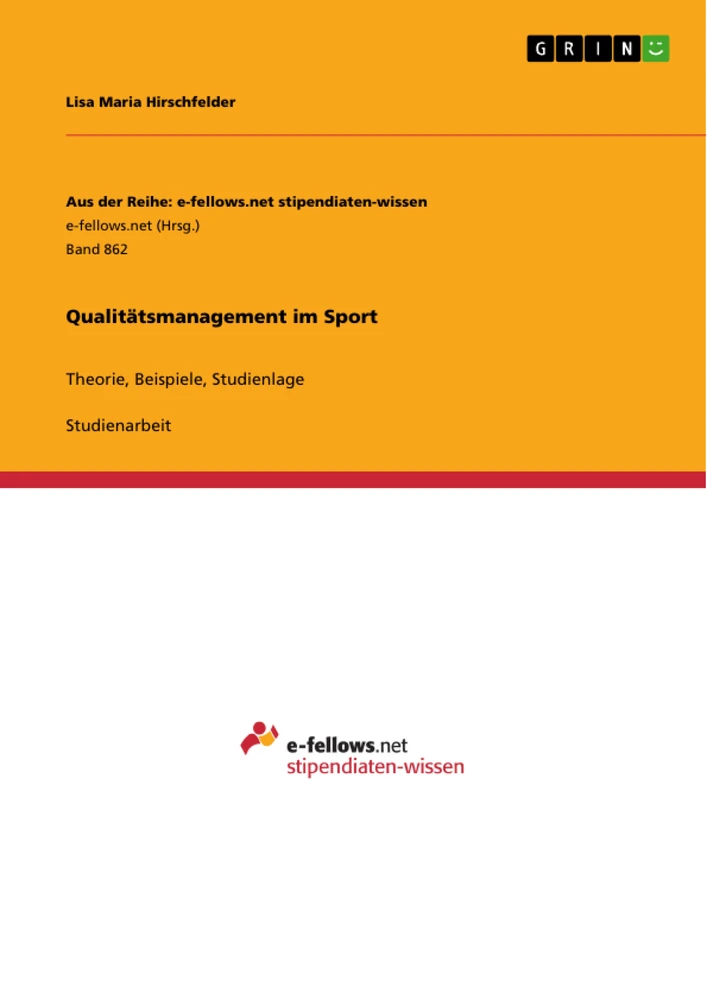 Titel: Qualitätsmanagement im Sport